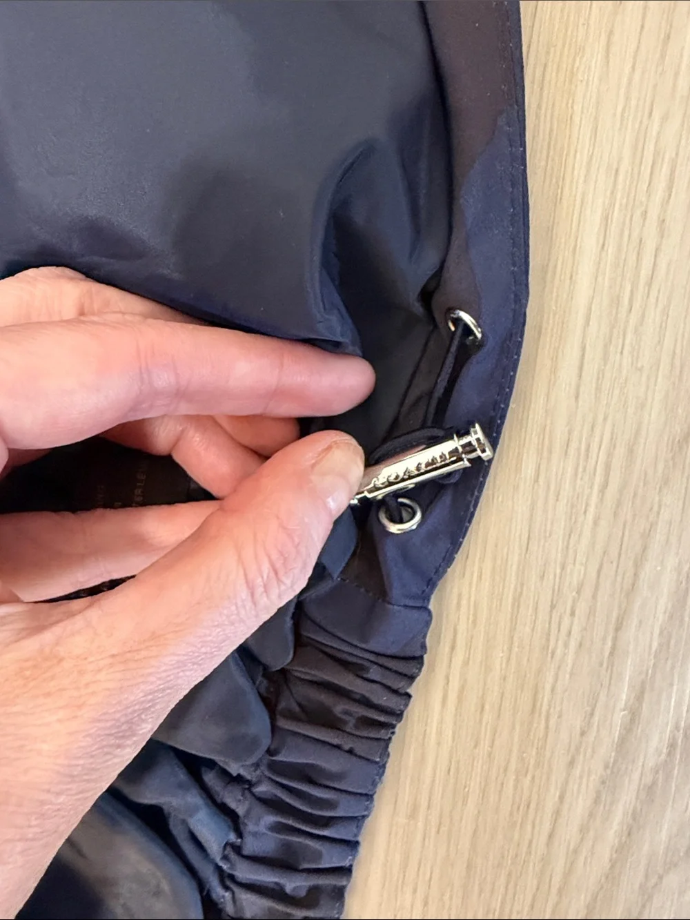 Coach Woman’s Hooded Blue Camo Windbreaker Jacket